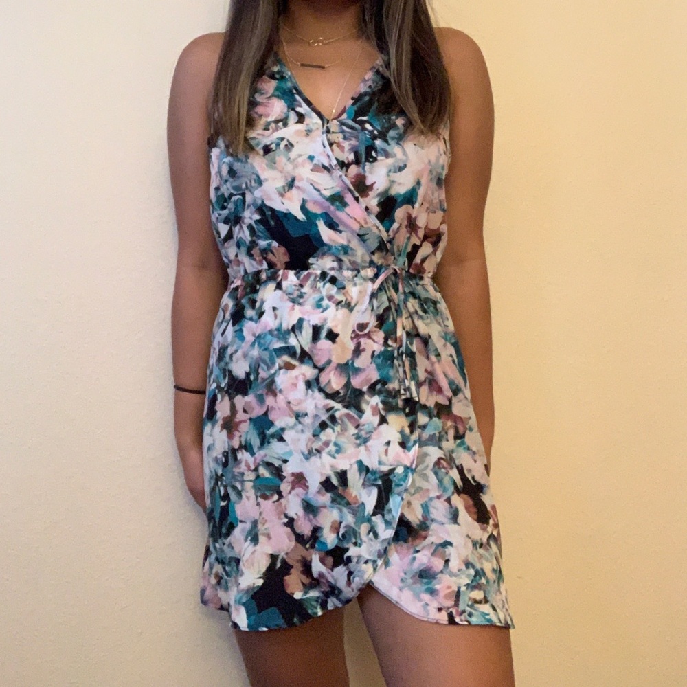 Beautiful Wrap Floral Dress